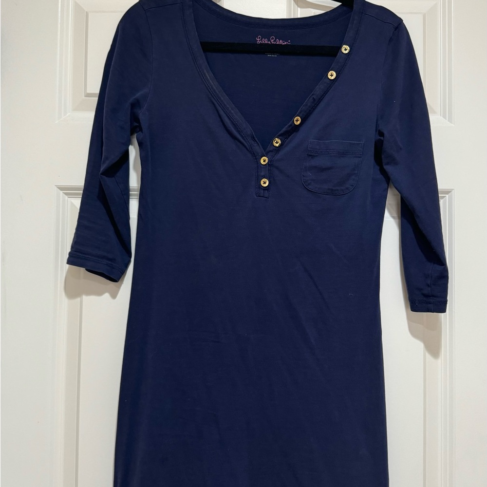 GUC Lilly Pulitzer Navy Cotton Dress